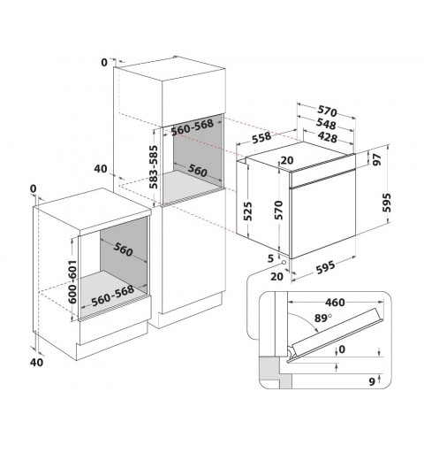 Indesit IGW 620 IX 71 l A+ Edelstahl