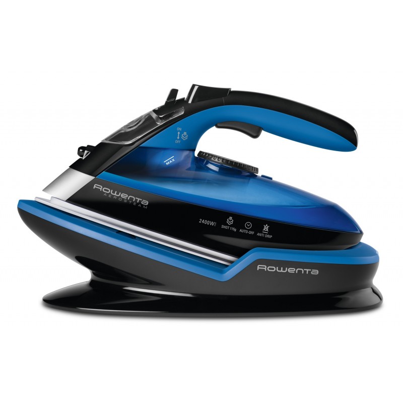 Rowenta Freemove Steam iron Microsteam 400 Laser soleplate 2400 W Blue, Black