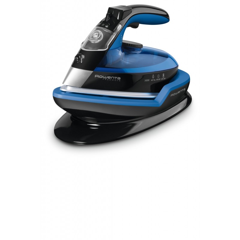 Rowenta Freemove Dampfbügeleisen Microsteam 400 Laser-Grundplatte 2400 W Blau, Schwarz