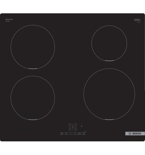 Bosch Serie 4 PUE611BB5E hob Black Built-in 60 cm Zone induction hob 4 zone(s)