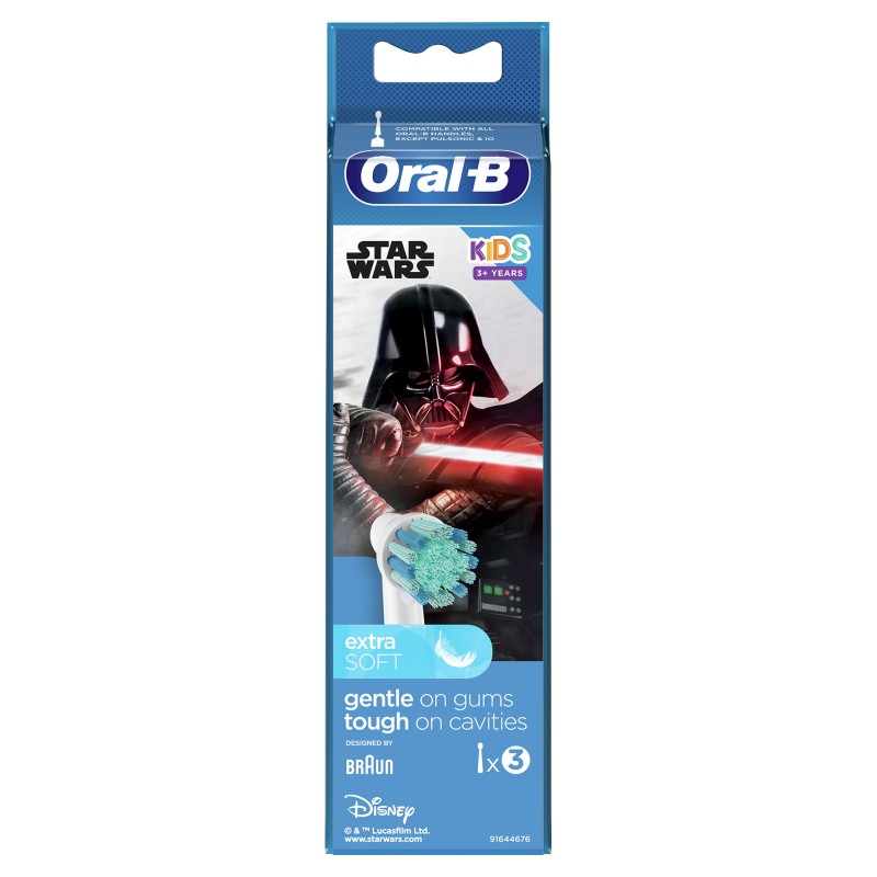 Oral-B 80352667 testina per spazzolino 3 pz Blu, Bianco