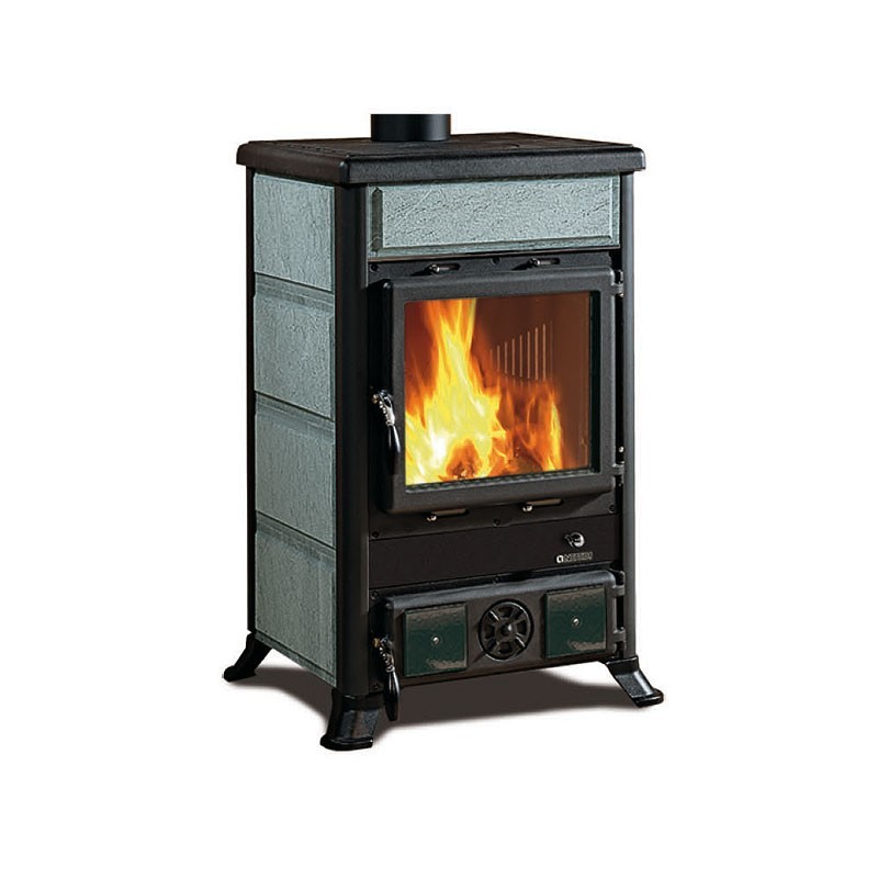 La Nordica Rossella R1 poêle Autoportante Bois de chauffage Noir, Gris