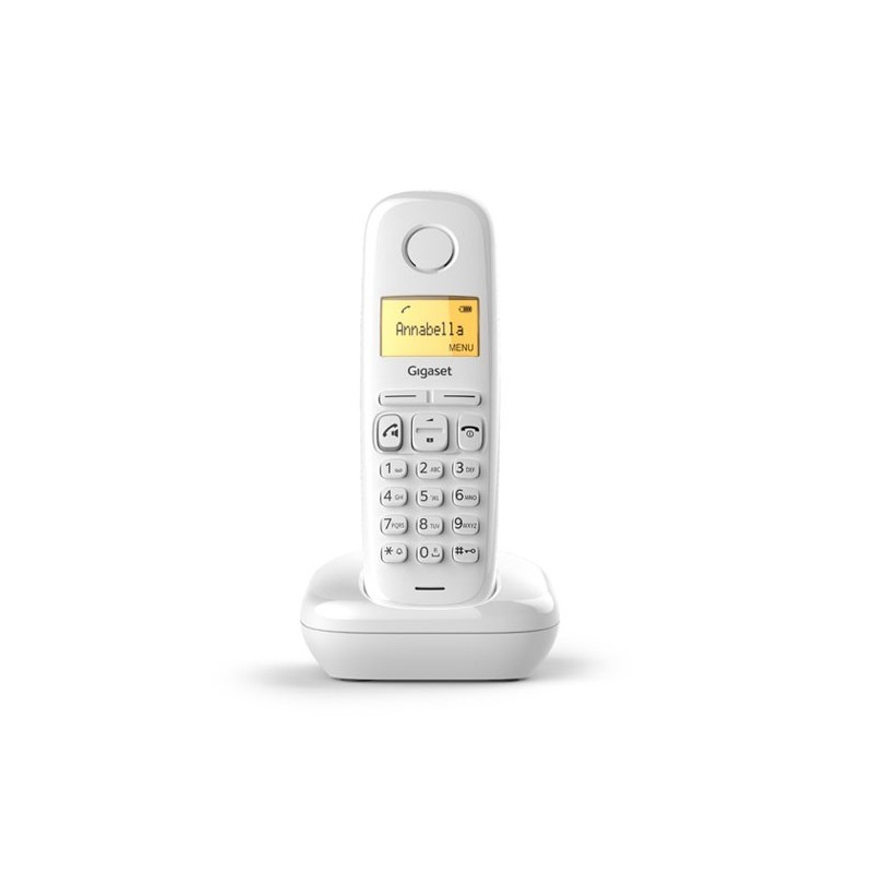 Gigaset A270 DECT-Telefon Anrufer-Identifikation Weiß