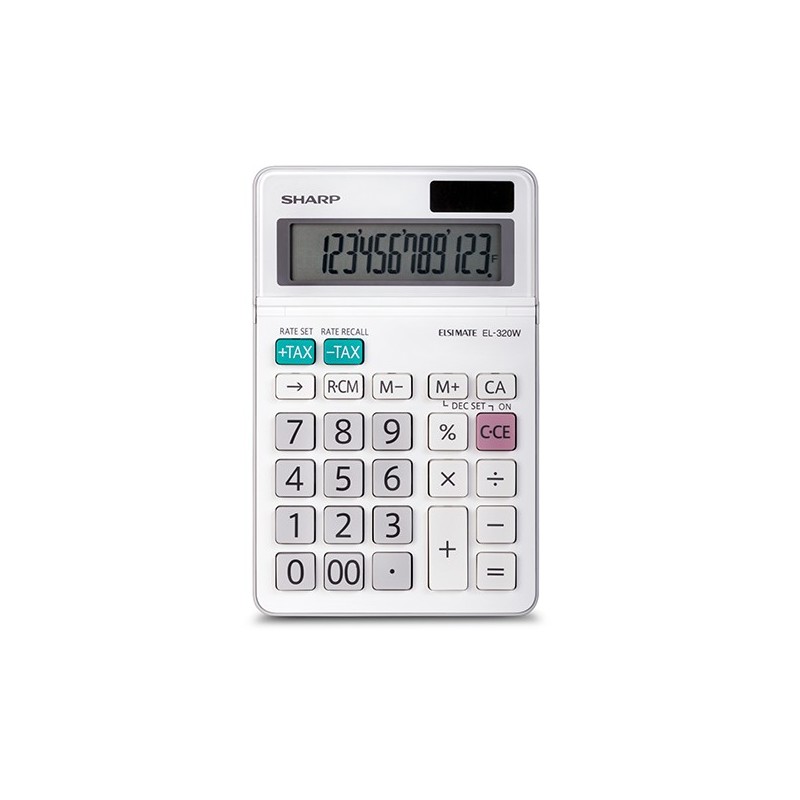 Sharp EL320WB calculatrice Bureau Calculatrice basique Blanc