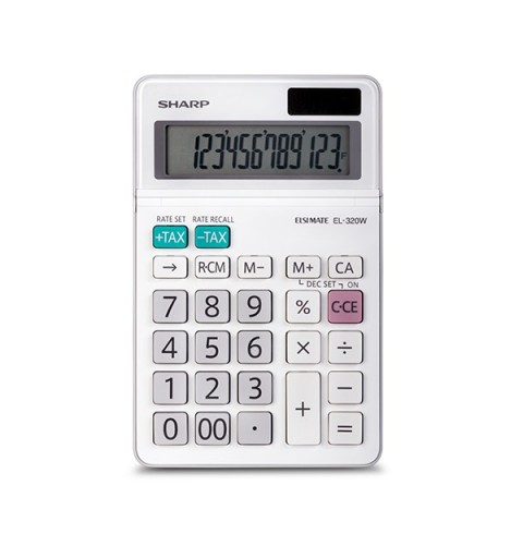 Sharp EL320WB calcolatrice Desktop Calcolatrice di base Bianco