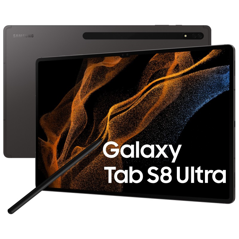 Samsung Galaxy Tab S8 Ultra 5G SM-X906B LTE 256 GB 37,1 cm (14.6 Zoll) Qualcomm Snapdragon 12 GB Wi-Fi 6 (802.11ax) Android 12