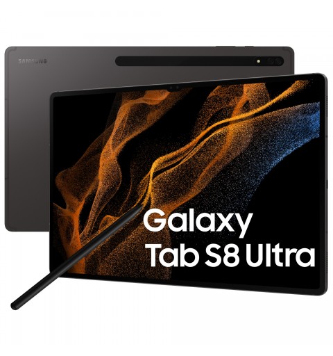 Samsung Galaxy Tab S8 Ultra 5G SM-X906B LTE 256 GB 37,1 cm (14.6 Zoll) Qualcomm Snapdragon 12 GB Wi-Fi 6 (802.11ax) Android 12