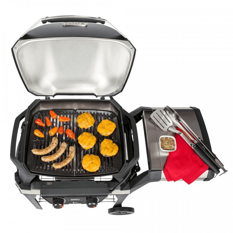 Weber Pulse 2000 Grill Wagen Elektro Schwarz, Silber 2200 W