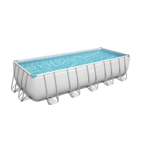 Bestway 5612B Aufstellpool Gerahmter Pool Rechteckig 19281 l Weiß