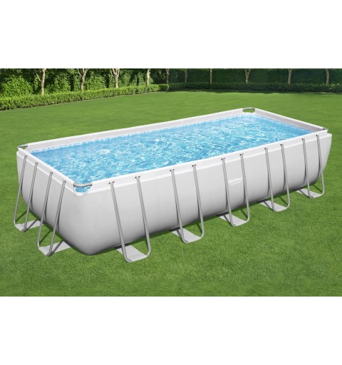 Bestway 5612B Aufstellpool Gerahmter Pool Rechteckig 19281 l Weiß