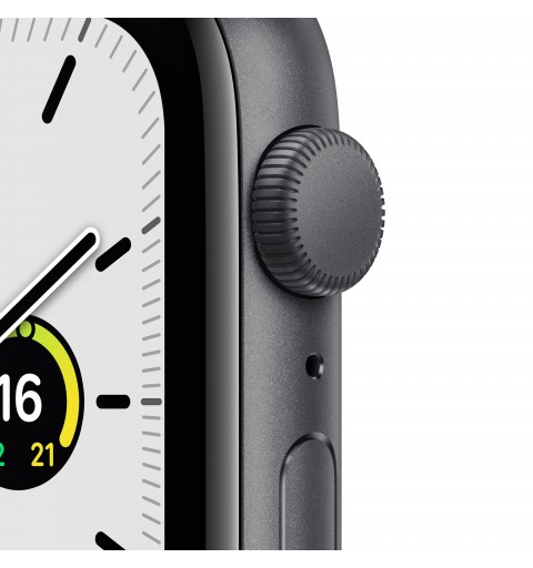 Apple Watch SE GPS, 44mm Cassa in Alluminio Grigio scuro con Cinturino Sport Mezzanotte