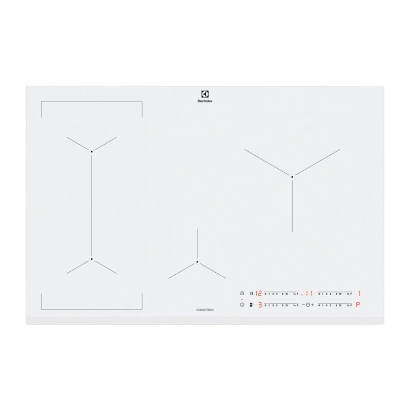 Electrolux EIL83443BW White Built-in 78 cm Zone induction hob 4 zone(s)