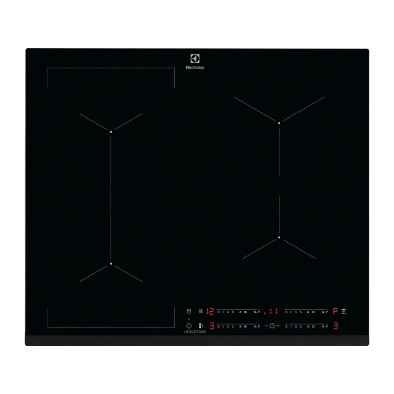 Electrolux EIL63443 Black Built-in 59 cm Zone induction hob 4 zone(s)