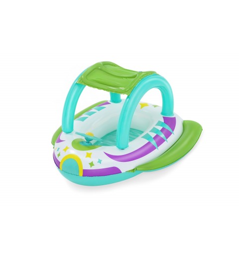 Bestway Bateau gonflable pour bébé Space Splash avec pare-soleil