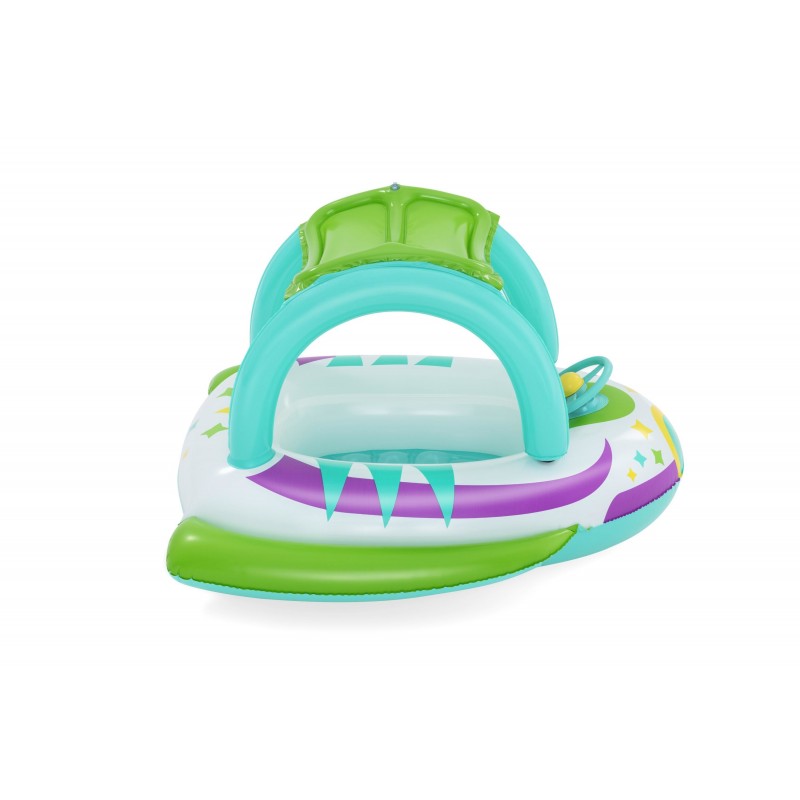 Bestway Bateau gonflable pour bébé Space Splash avec pare-soleil