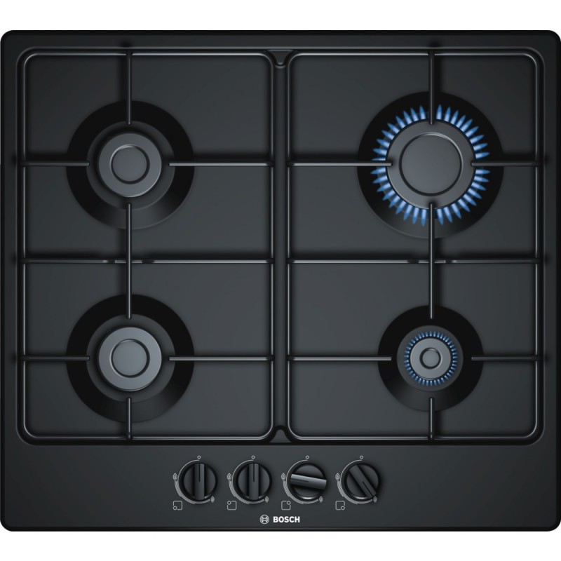 Bosch Serie 4 PGP6B6B80 hob Black Built-in Gas 4 zone(s)