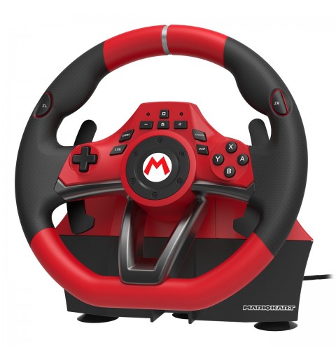 Hori NSW-228U mando y volante Negro, Rojo USB Volante + Pedales Analógico Nintendo Switch