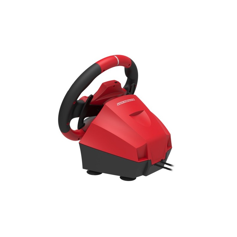 Hori NSW-228U mando y volante Negro, Rojo USB Volante + Pedales Analógico Nintendo Switch