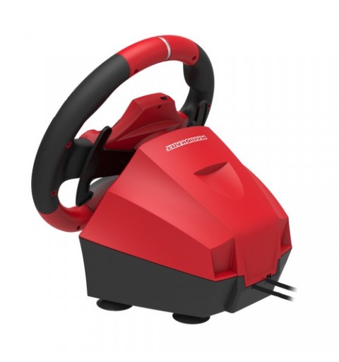 Hori NSW-228U mando y volante Negro, Rojo USB Volante + Pedales Analógico Nintendo Switch
