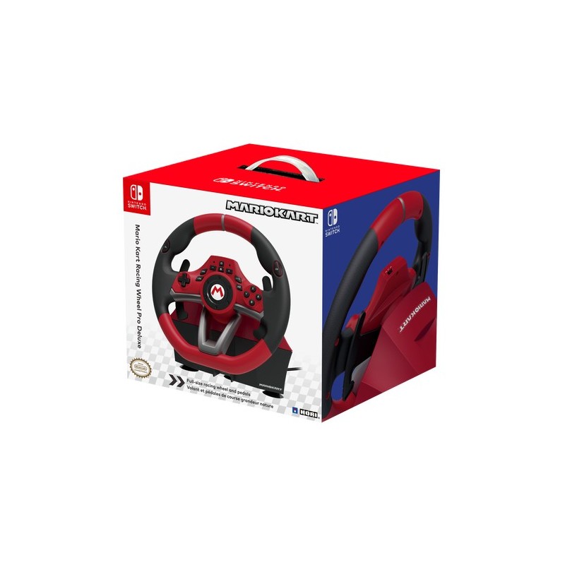Hori NSW-228U Gaming Controller Black, Red USB Steering wheel + Pedals Analogue Nintendo Switch