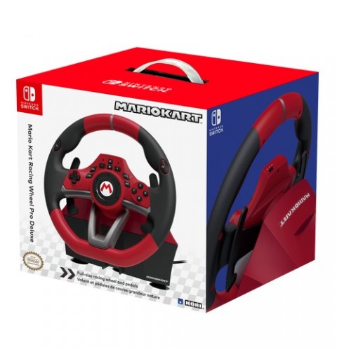 Hori NSW-228U Gaming Controller Black, Red USB Steering wheel + Pedals Analogue Nintendo Switch