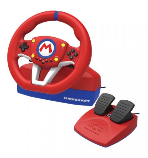 Hori NSW-204U accessoire de jeux vidéo Noir, Bleu, Rouge, Blanc USB Volant + pédales Analogique Nintendo Switch