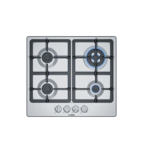 Bosch Serie 4 PGH6B5B90 hob Stainless steel Built-in Gas 4 zone(s)