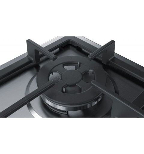 Bosch Serie 4 PGH6B5B90 hob Stainless steel Built-in Gas 4 zone(s)