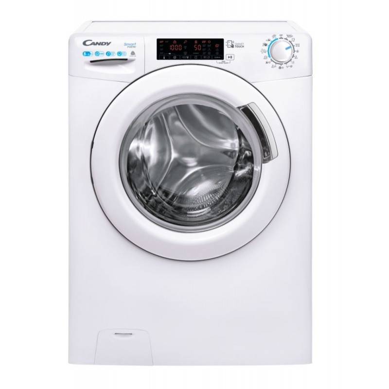 Candy Smart Inverter CSWS 485TWME 1-S machine à laver avec sèche linge Autoportante Charge avant Blanc D