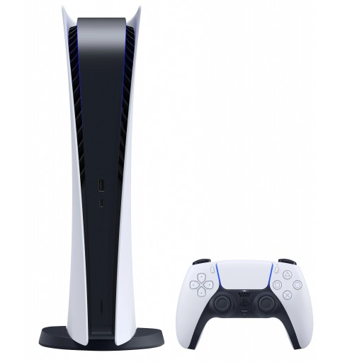 Sony PlayStation 5 Digital Edition 825 GB Wi-Fi Nero, Bianco