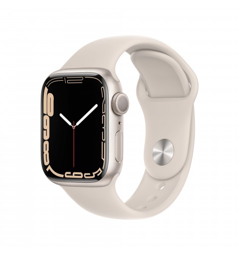 Apple Watch Series 7 GPS, 41mm Cassa in Alluminio Galassia con Cinturino Sport Galassia