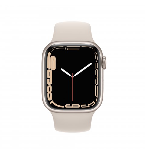Apple Watch Series 7 GPS, 41mm Cassa in Alluminio Galassia con Cinturino Sport Galassia