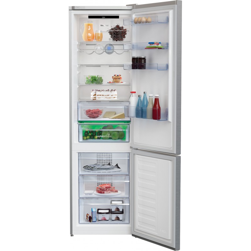 Beko RCNA406E60ZXBHN fridge-freezer Freestanding 362 L C Metallic