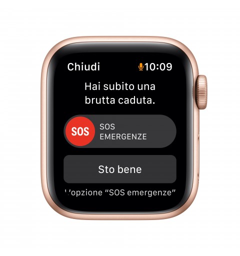 Apple Watch SE GPS, 40mm Cassa in Alluminio color Oro con Cinturino Sport Galassia