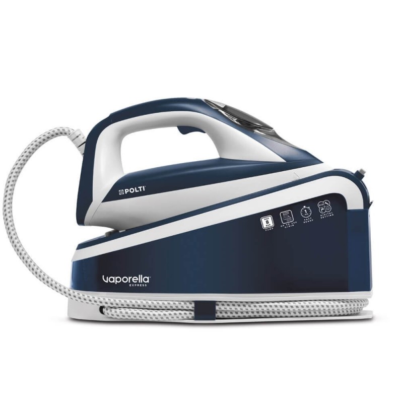 Polti Express VE30.10 2200 W 1,6 L Semelle en céramique Bleu, Blanc