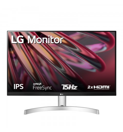 LG 24MK600M-W Monitor Full HD 24" IPS 75Hz Silver