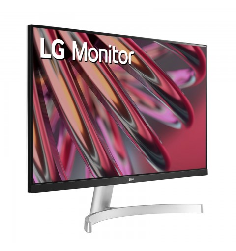 LG 24MK600M-W Monitor Full HD 24" IPS 75Hz Silver