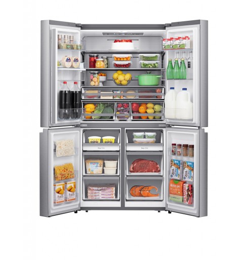 Hisense RQ758N4SWI1 frigo américain Autoportante 606 L E Acier inoxydable