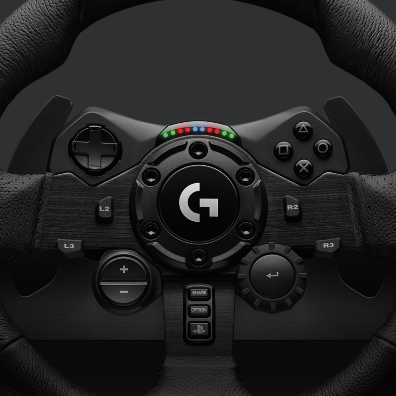 Logitech G G923 Racing Wheel and Pedals for PS5, PS4 and PC Nero USB Sterzo + Pedali PC, PlayStation 4