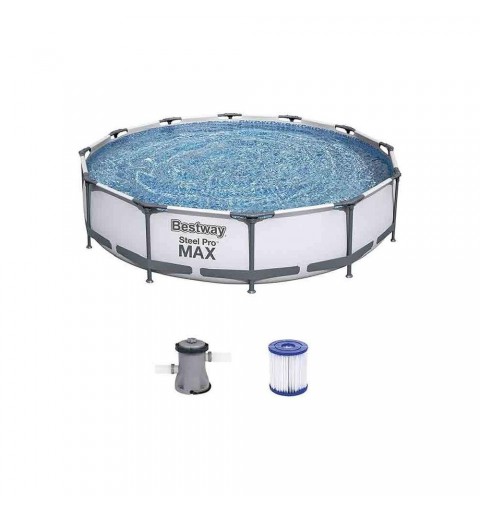 Bestway Piscina fuori terra 56416-3 Steel Pro Max Diam. 366 x altezza 76 cm