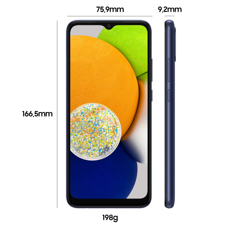 Samsung Galaxy A03 SM-A035G DSN 16,5 cm (6.5") SIM doble Android 11 4G Mini-USB B 64 GB 5000 mAh Azul