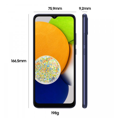 Samsung Galaxy A03 SM-A035G DSN 16.5 cm (6.5") Dual SIM Android 11 4G Mini-USB B 64 GB 5000 mAh Blue