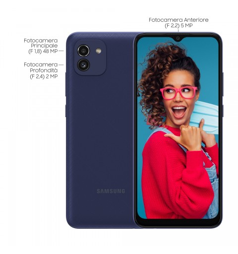 Samsung Galaxy A03 SM-A035G DSN 16,5 cm (6.5") SIM doble Android 11 4G Mini-USB B 64 GB 5000 mAh Azul