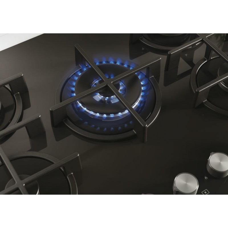 Candy CVG74WPB Noir Intégré (placement) 74.5 cm Gaz 5 zone(s)
