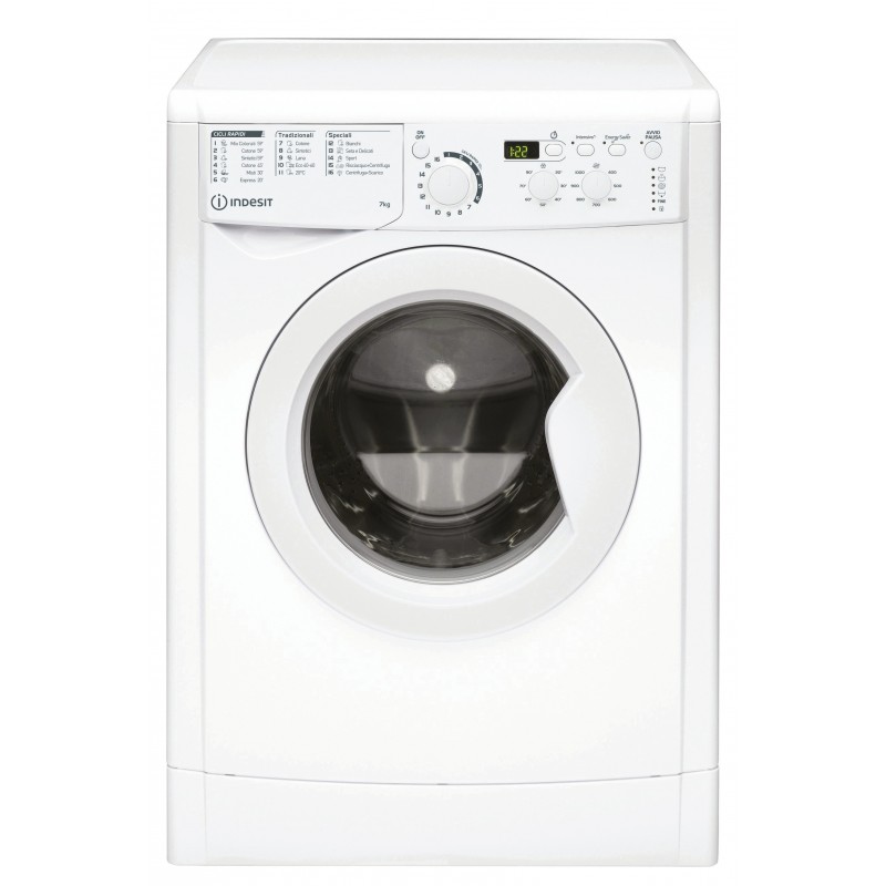 Indesit EWD 71052 W IT N Waschmaschine Frontlader 7 kg 1000 RPM E Weiß