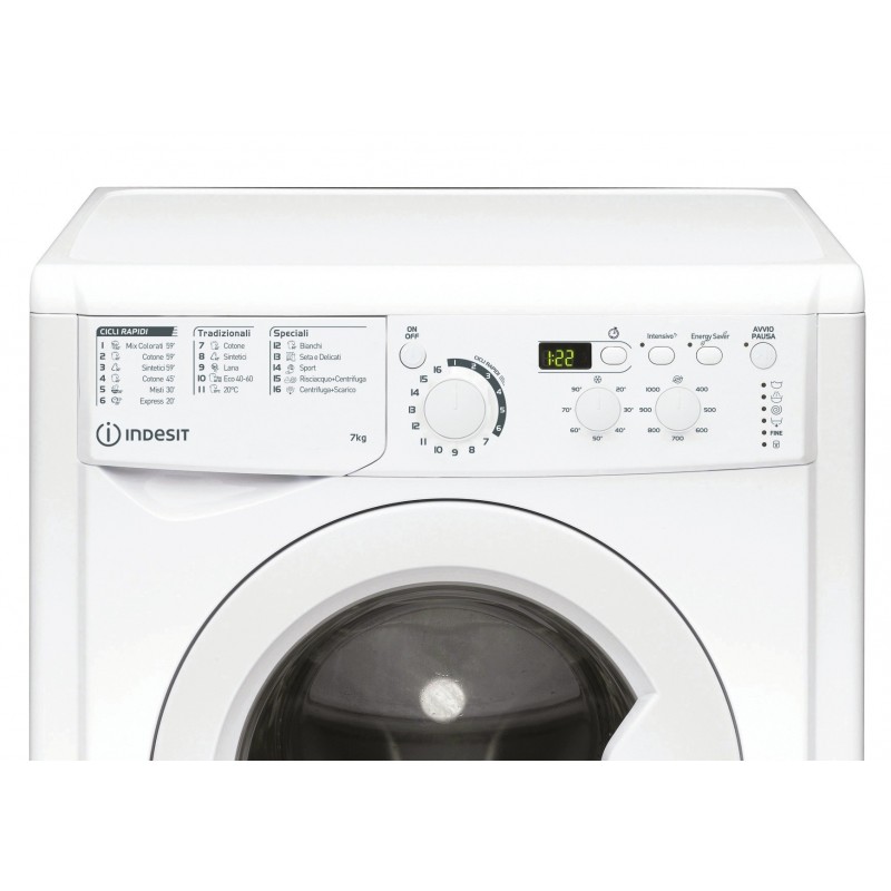 Indesit EWD 71052 W IT N lavatrice Caricamento frontale 7 kg 1000 Giri min E Bianco
