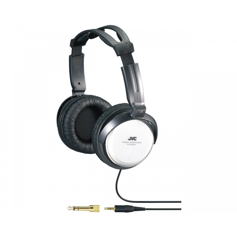 JVC HA-RX500-E Verkabelt Kopfhörer Kopfband Musik Schwarz, Weiß