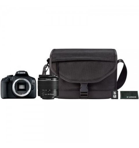 Canon EOS 2000D 18-55 DC + SB130 + 16GB Kit d'appareil-photo SLR 24,1 MP CMOS 6000 x 4000 pixels Noir