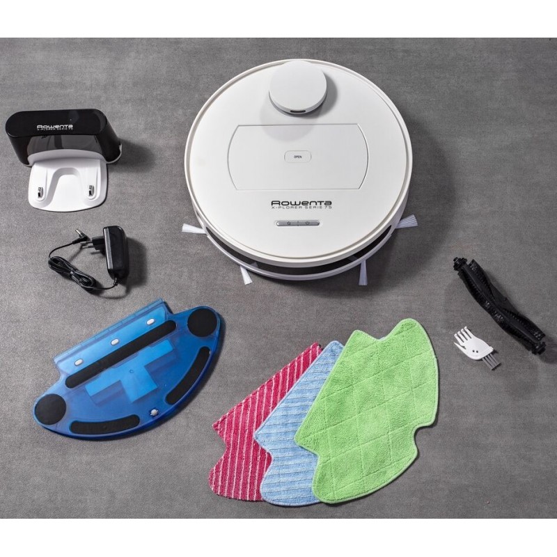 Rowenta Explorer 75 RR7687 aspirapolvere robot 0,4 L Senza sacchetto Bianco