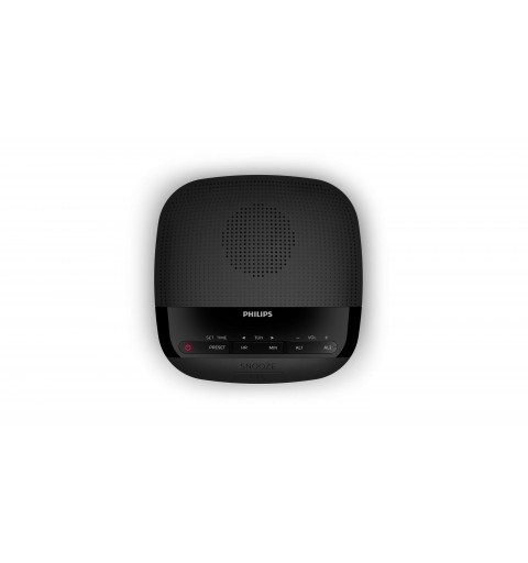 Philips TAR3205 12 radio Reloj Digital Negro